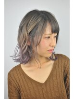 ヘアデザイン シュシュ(HAIRDESIGN Chou Chou produce by ORANGE)&nbsp;アクセントカラーでオシャレボブ