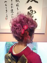 アムズヘアーファム 成人式アップスタイル