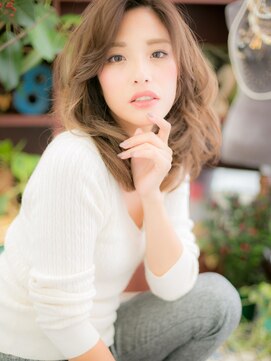 カバーヘア ブリス 大宮西口(COVER HAIR bliss) かきあげ前髪☆大人かわいいブロンドカラーc4大宮20代30代40代