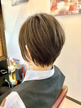 オレンジ(orange) 【orange大分賀来】シースルーショート・アッシュグレージュ