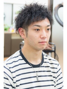 ヘアージャンティ(HAIR GENTIL) メンズ　ショート　【 ツイストパーマ × ツーブロック 】