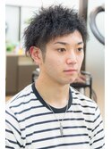 メンズ ショート 【 ツイストパーマ × ツーブロック 】