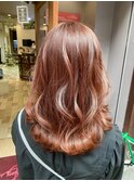 コーラル透明感オレンジ