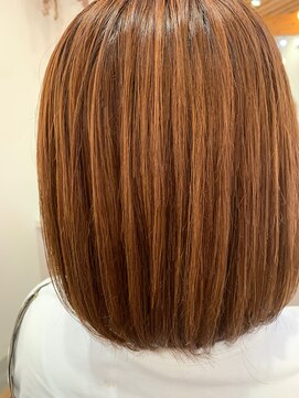シスコ ヘア デザイン(Scisco hair design) 隠れメッシュボブ♪オレンジ系カラー【犬塚】