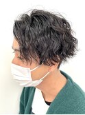 波巻きパーマスタイル