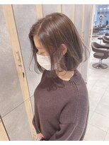 アース 錦糸町店(HAIR&MAKE EARTH) ココアブラウン×ミディアムボブ