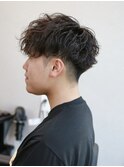 波巻きスパイラルパーマ/ツイストスパイラル/メンズパーマ