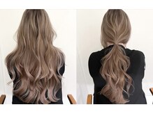 お肌がくすまない肌なじみの良いベージュのハイライトカラー！ [錦糸町/ハイライト/ダブルカラー]