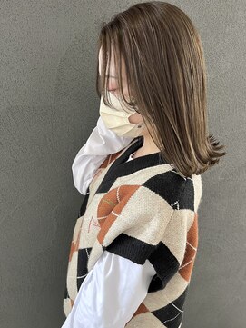 イロ プラス 南田宮店(iro+) 【nobuyo】Olive beige  × inner  color