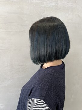 サムシング(Something.) 前下がりボブ_ブルー