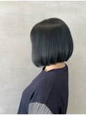 前下がりボブ_ブルー