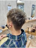 すっかり刈り上げデザイン!