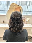 ボブや短めの方でも＊ふんわりハーフアップ