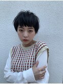 ショート骨格補正ベリーショートアッシュカラー