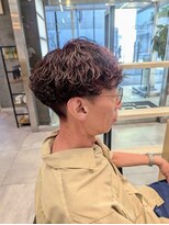 ラック 本厚木店(LUCK) メンズ波巻きパーマ&カシスカラー★