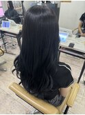 ダークグレージュイメチェン前髪こなれミディケアブリーチ所沢