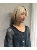 ボブウルフ ショートウルフ ハイトーンカラー ミニウルフ