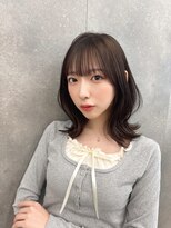 クム(kumu)&nbsp;【kumu】 ミディアム/顔周りカット/おくれ毛レイヤー/栄/名古屋