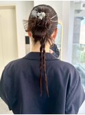カチモリヘア　ヘアセット　結婚式　同窓会　20代30代　お呼ばれ