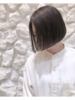 ヘアサロン エフ 渋谷(F) #前下がりボブ#縮毛矯正#ブラウン
