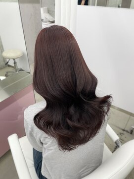 エヌアイ オモテサンドウ(ni omotesando) ピンクブラウン/髪質改善/韓国風巻き　上野