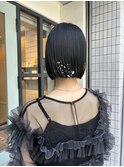 10代20代30代 ボブタイトアレンジ ラメアレンジ