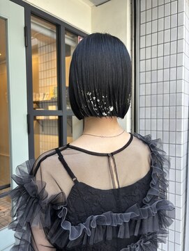 カグヤヒメ ドゥイ(kaguyahime doui) 10代20代30代 ボブタイトアレンジ ラメアレンジ