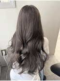 ブリーチなしダブルカラー　Riko ダークグレージュ