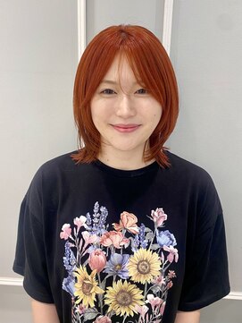 ネオリーブギンザ 銀座店(Neolive GINZA) ブリーチなしダブルカラー／オレンジカラー/レイヤー/シースルー