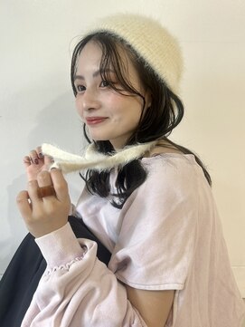 アモレット 天文館店(amoretto) 【amoretto＿miyu】ニット帽×パーマ風セット