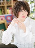 アシンメトリー斜めバングラフウェーブ韓国マッシュc730代40代