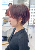 ショート/ダークアッシュ/髪質改善/白髪ぼかし/似合わせ