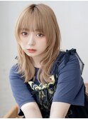 ハイトーン☆外ハネセミロング