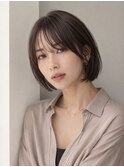 ワンレン×大人ボブ×モカブラウン/韓国風ボブ20代30代40代池袋
