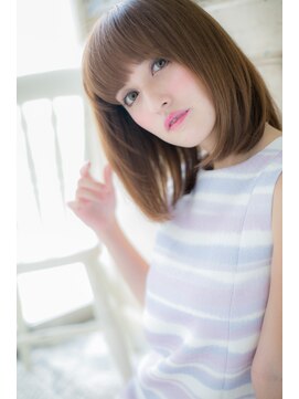 モッズ ヘア 福岡姪浜店(mod's hair) きらりとツヤめくストレートミディ