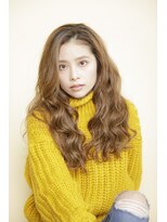 ルルディ バイ アフロディーテ銀座(luludi by APHRODITE) 黒髪/グレーベージュ/レイヤーロング/前髪パーマ/銀座