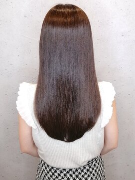 ジーナ(JINA) ●新大人の上品暗髪ストレート【髪質改善トリートメントカラー】