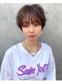 【HONEY渋谷】シースルー柔らかふんわりショート（山本剛）