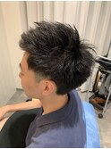 メンズ2ブロックショート