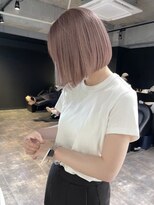 リンドトウキョウ(LINDO TOKYO) my30_ミニボブ×ミルクティーピンクベージュ/Wカラー