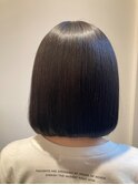 髪質改善トリートメントでツヤ髪ボブ