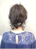 ボブでも可愛いアップスタイル