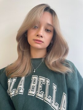 アローラ 三軒茶屋(Allora) LA風ハイトーンカラー☆ペールベージュ