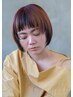 【ケアカラーで透明感を髪色に.. 】カラー＋前髪カット 　9,600