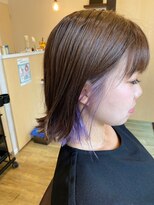 オリオリ(OliOli)&nbsp;外ハネスタイル×インナーパープル