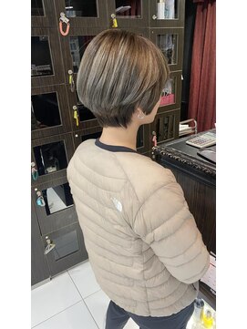プライズ 錦糸町北口店(prize) ショートヘアハイライトブルージュ