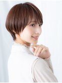 ツヤ髪ナチュラル丸み小顔ショートヘアf古河20代30代40代