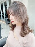 ブリーチなし地毛風グレージュ☆髪質改善/レイヤーカット[銀座]
