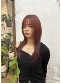 ・Red hair color × 似合わせカット