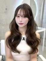 アリュウル 表参道 青山(Allure) ミックスウェーブヘア×マロンベージュ○【KAKO】